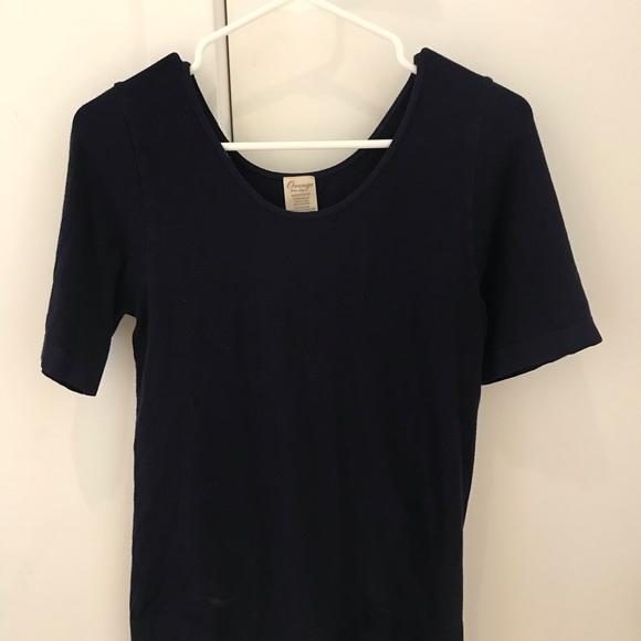 Bamboo navy T-shirt - Picture 3 of 4